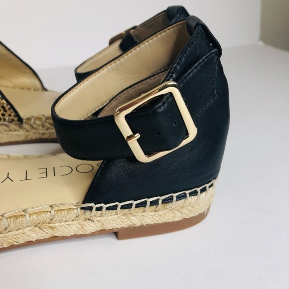 Sole Society Calf Hair Espadrille-Polka Sandals Size: 8M 38.5 - Picture 11 of 16